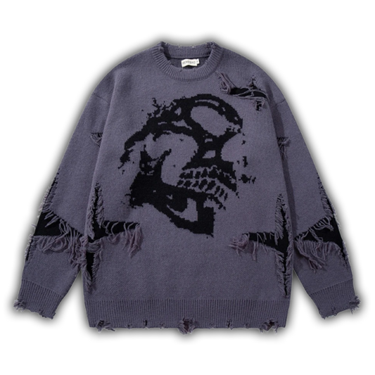 Skull Knit Purple