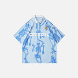 Skeleton Soccer Style T-shirt