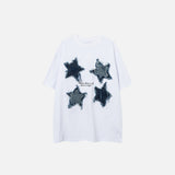 Pentagrams Patchwork T-Shirts