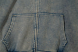 The Omniscient Blue Zipper Hoodie