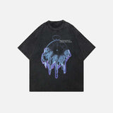 Vintage Washed Black Aesthetic Graphic T-Shirt