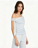 Bow Tie Off-Shoulder Top