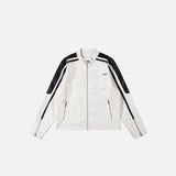 Women's Leather Crop Racing Jacket
