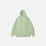 Loose Zip-up Cross Hoodie