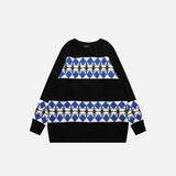 Plaid Jacquard Loose Sweater