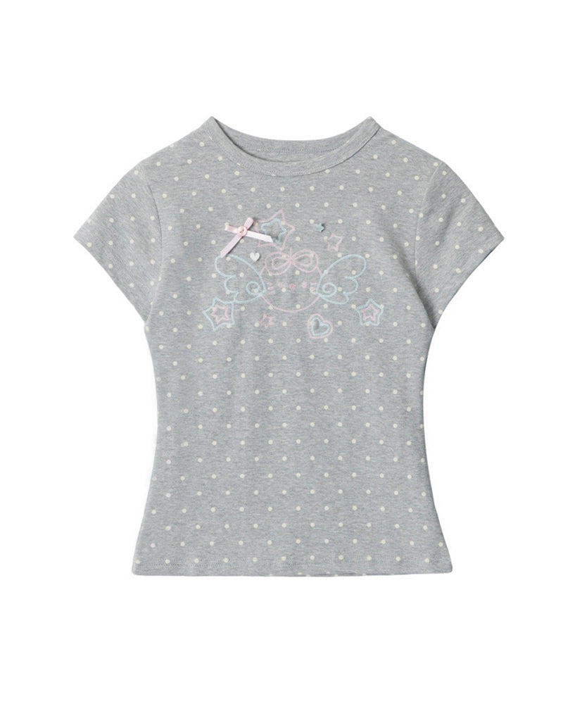 Sweet Polka Dot Graphic Tee