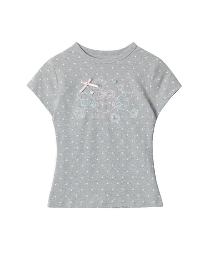 Sweet Polka Dot Graphic Tee