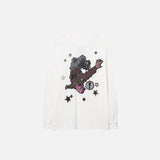 Falling Stars Loose Long-sleeved T-shirt