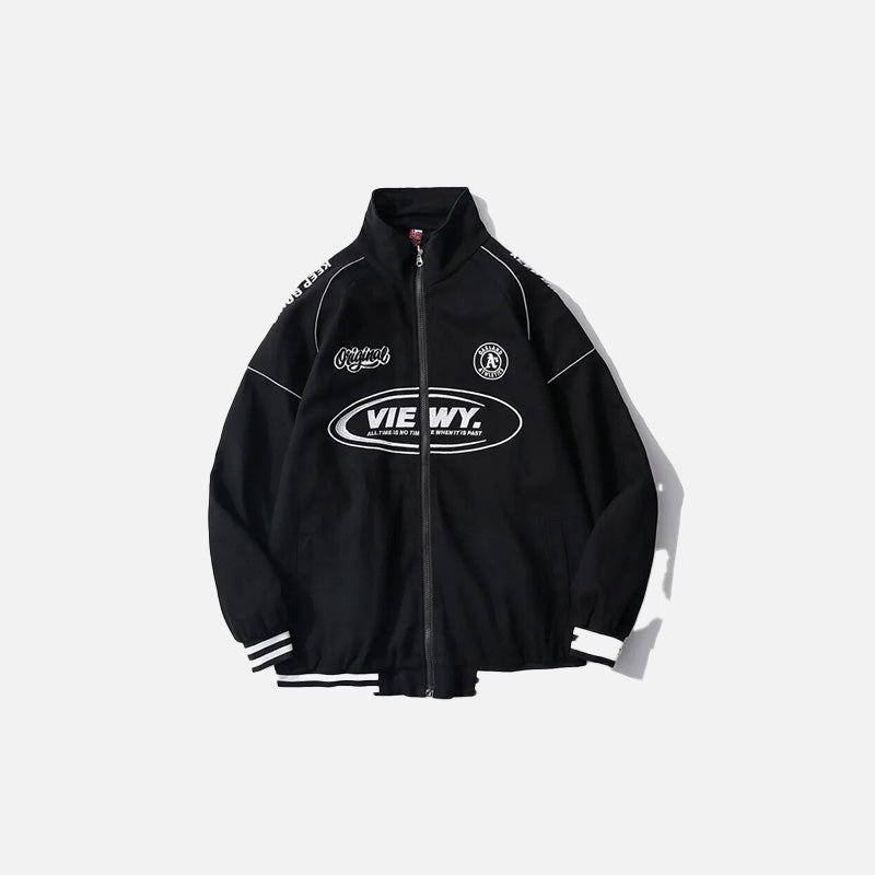 Sports Stand Collar Windbreaker Jacket