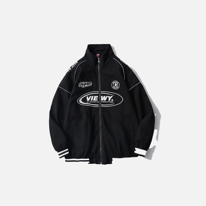 Sports Stand Collar Windbreaker Jacket