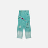 Green High-waist Baggy Jeans