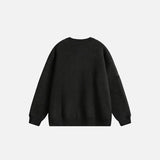 Stitched Ropes Embroidery Sweater