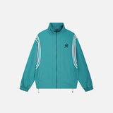 Oversized Windbreaker Striped Jacket