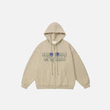 Eye Pattern Zip-up Hoodie
