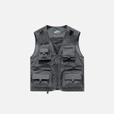 Multi-Pocket Breathable Cargo Vest