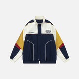 Vintage Windbreaker Patchwork Embroidery Jacket