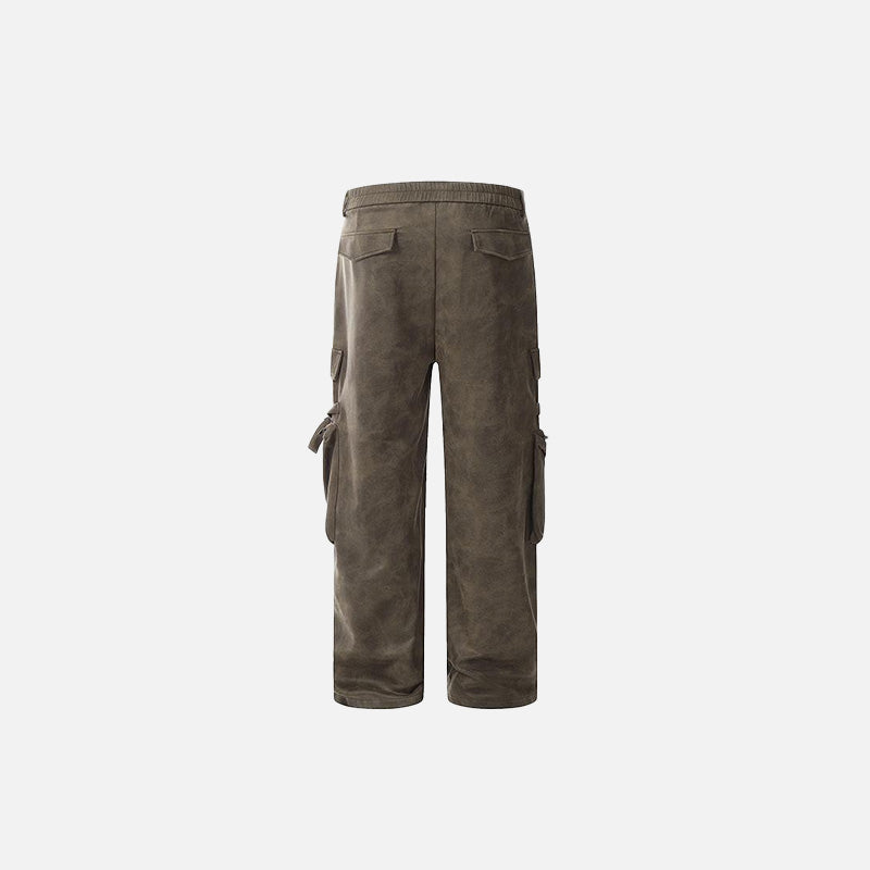 Straight-leg Washed Cargo Pants