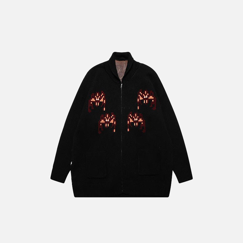 Spider Web Graphic Sweater