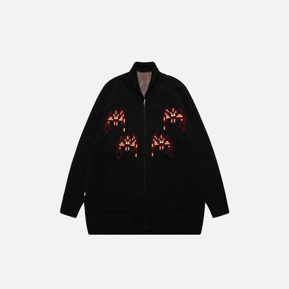 Spider Web Graphic Sweater