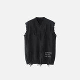 Stitched Vest Sleeveless Sweater