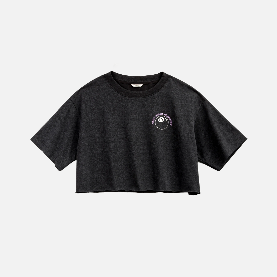 Black Batik Printed Short Sleeve T-Shirt