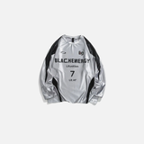 American Retro Contrast Letter Printed T-Shirt