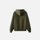 Letter Print Wide Collar Hoodie