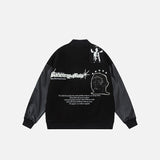 Embroidery Deep Sleep Varsity Jacket