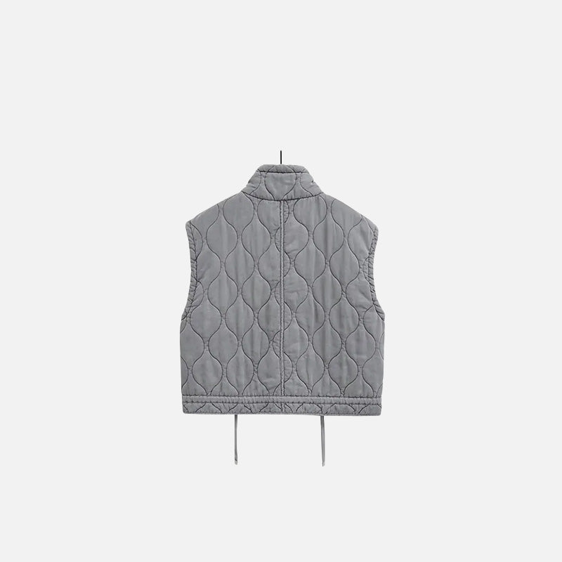 Women's Zip-up Vest Padded Jacket