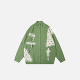 Loose Embroidery Knitted Sweater