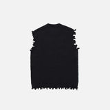 Y2K Vintage Distressed Knitted Vest