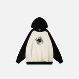 Oversized Spider Print Hoodie