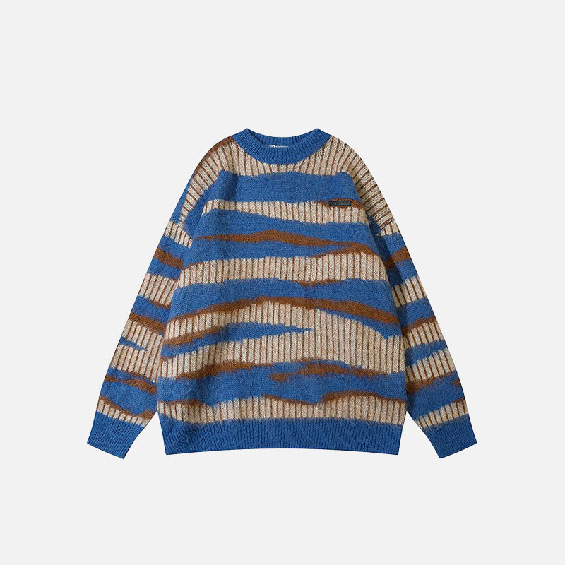 Zebra Lord Striped Sweater
