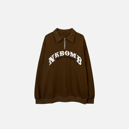 Sheep Flower Polo Sweatshirt