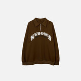 Sheep Flower Polo Sweatshirt