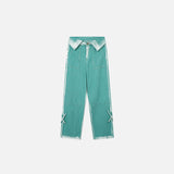 Women's Cross Patch Green Jeans
