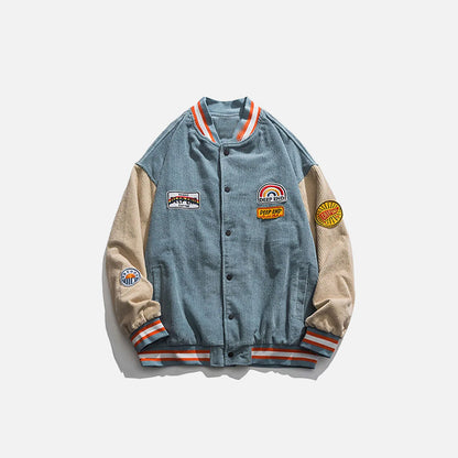 Vintage Embroidery Varsity Jacket