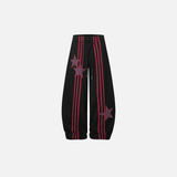 Breathable Striped Loose Fit Sport Sweatpants