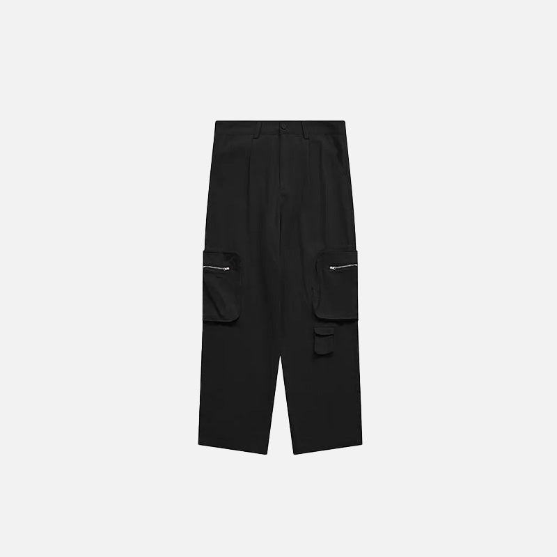 Multi Pockets Wide Leg Cargo Pants
