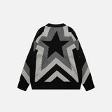 Star Graphic Oversized Sweater