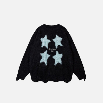 Star Graphic Loose Sweater