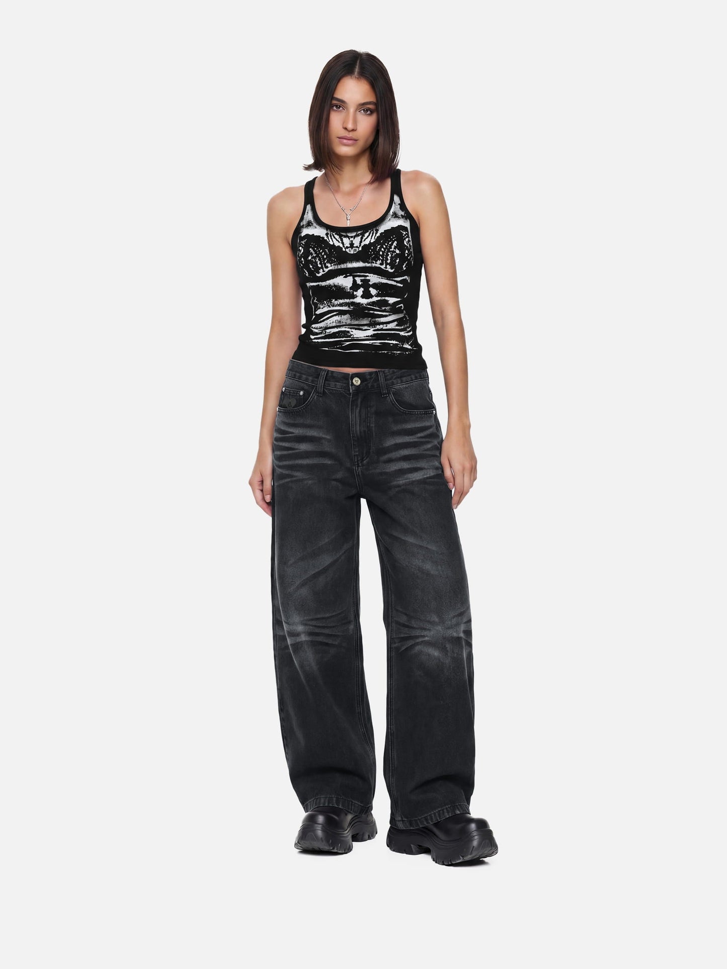 Abstract Figure Tank Top