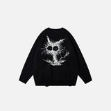 Loose Shocked Cat Ripped Sweater