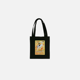 Black Graphic Print Punk Tote Bag