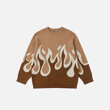 Flame Print Sweater