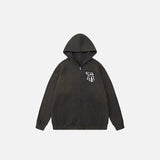 Washed Cotton Zip-up Hoodie