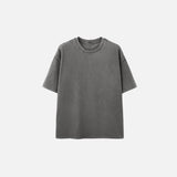 Crew Neck Solid Color Oversized T-Shirt