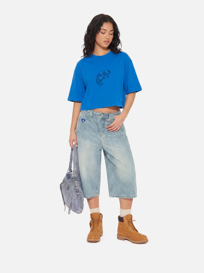 Vintage Washed Longline Jorts