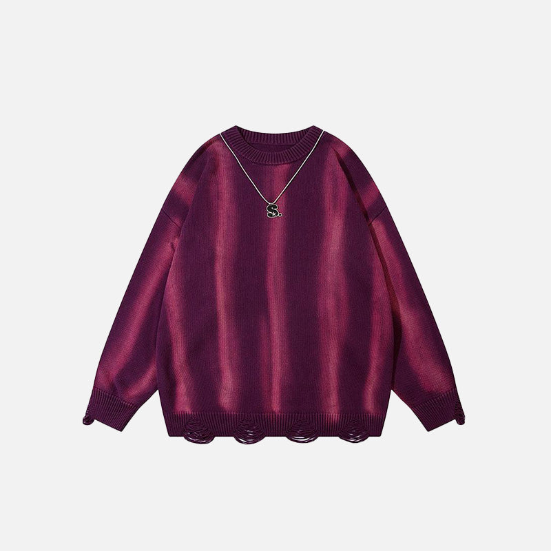 Loose Zebra Chain Sweater