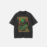 Alien Attack Poker Graphic T-Shirt